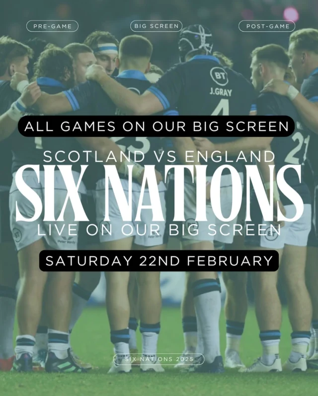 Book your table now! 🏉

🏴󠁧󠁢󠁳󠁣󠁴󠁿v🏴󠁧󠁢󠁥󠁮󠁧󠁿 #letsgoscotland #asone