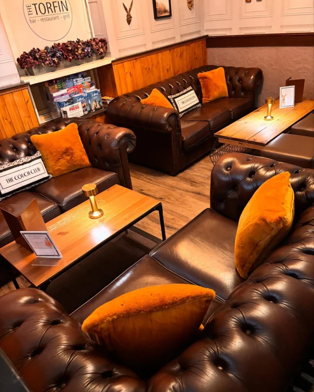 Our cosy sofa area, the perfect place for a quiet drink or group get together! Add a note to your booking and we’ll make sure there’s one reserved for you.