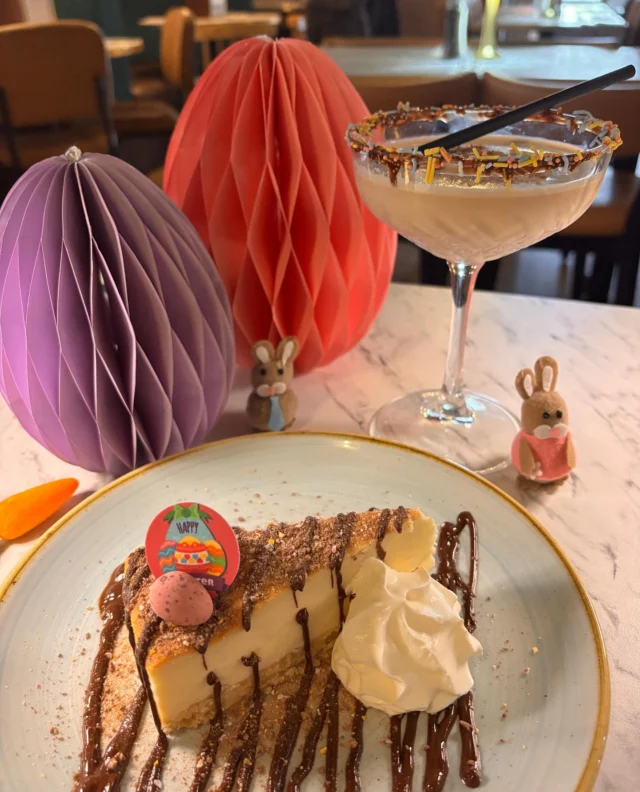 🐣🐇🐰

Our Easter specials have arrived, available all week including our famous Mini Egg Martini!

Plus, don’t forget kids eat free 4-6pm Mon-Thurs